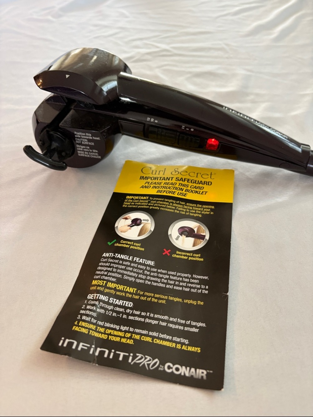 Conair InfinitiPRO Curl Secret Automatic Curler - Black